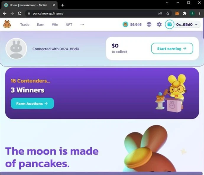 نحوه فروش توکن در PancakeSwap