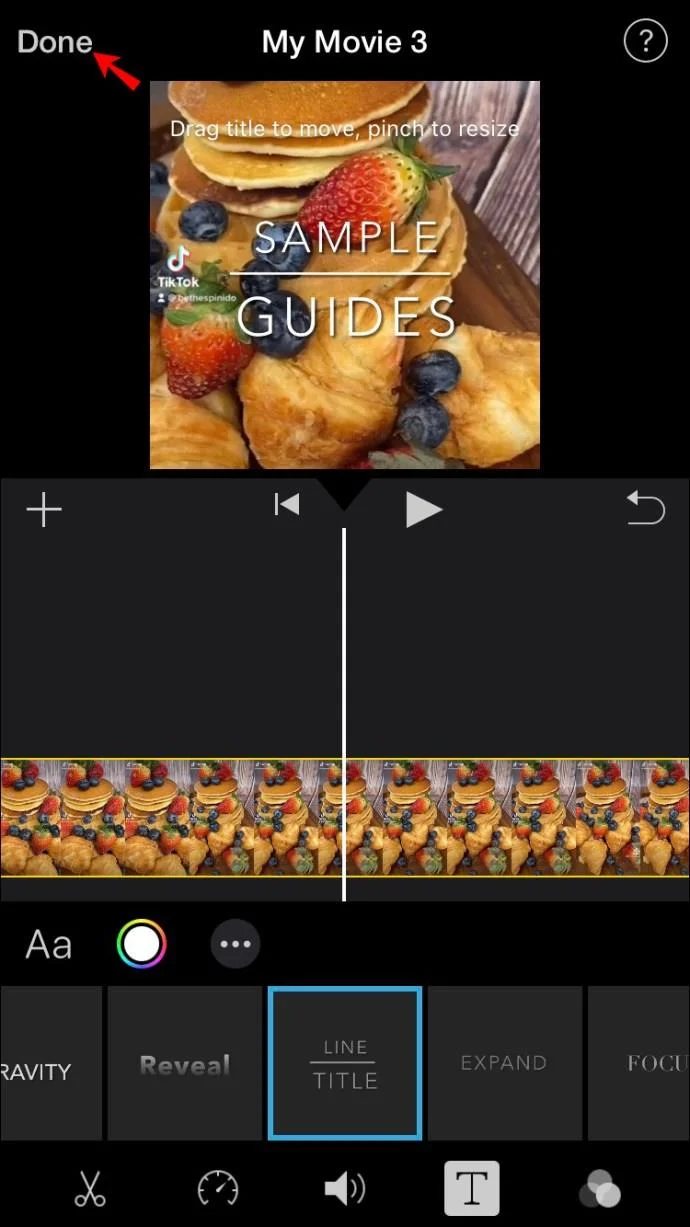 نحوه اضافه کردن متن به ویدیو در Imovie