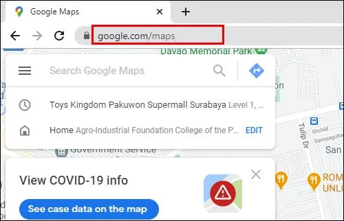 Jak wyświetlić historię wyszukiwania w Mapach Google
