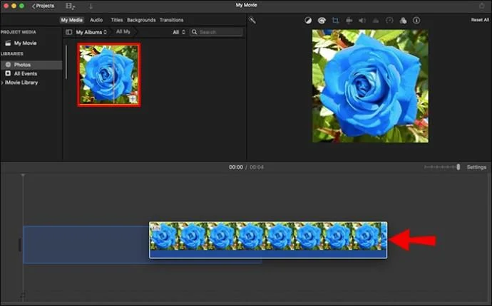 نحوه تغییر مدت زمان همه عکس ها در یک ویدیوی نمایش اسلاید در IMovie
