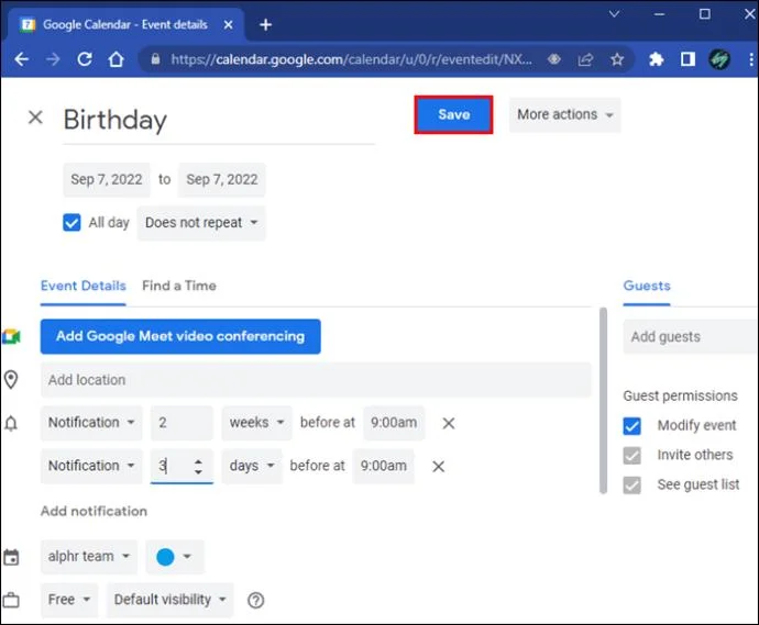 چگونه تنظیمات برگزیده اعلان یادآوری خود را در تقویم Google تنظیم کنید