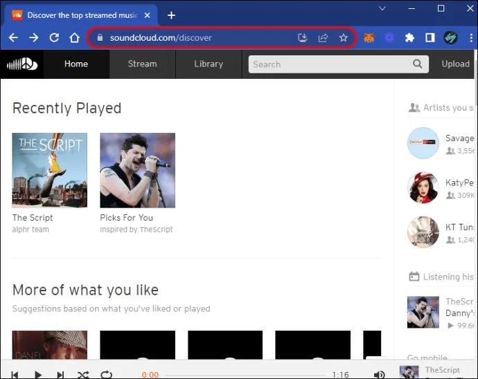 ورود به SoundCloud