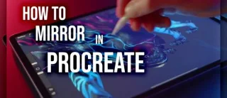 Procreate에서 도면의 객체를 미러링하는 방법