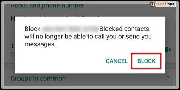 Comment bloquer un contact dans WhatsApp