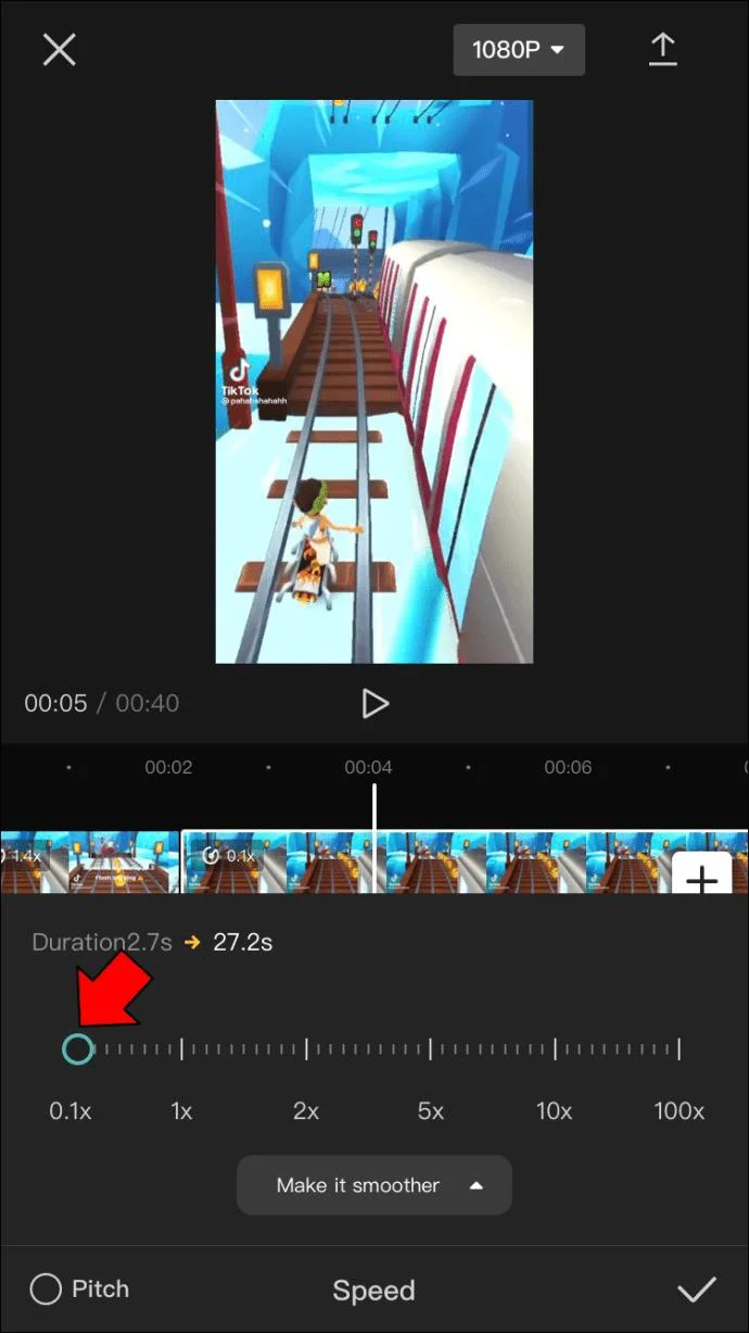 CapCut에서 슬로우 모션 애니메이션 효과를 사용하는 방법