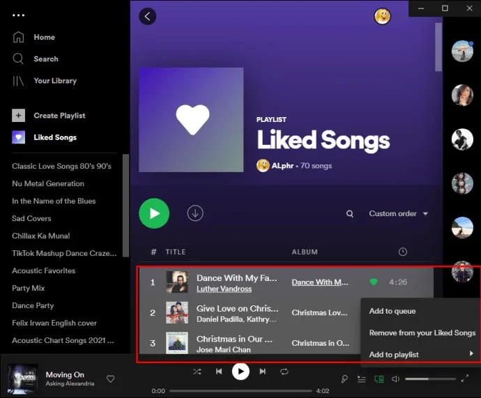 نحوه حذف آهنگ های لایک شده در برنامه Spotify