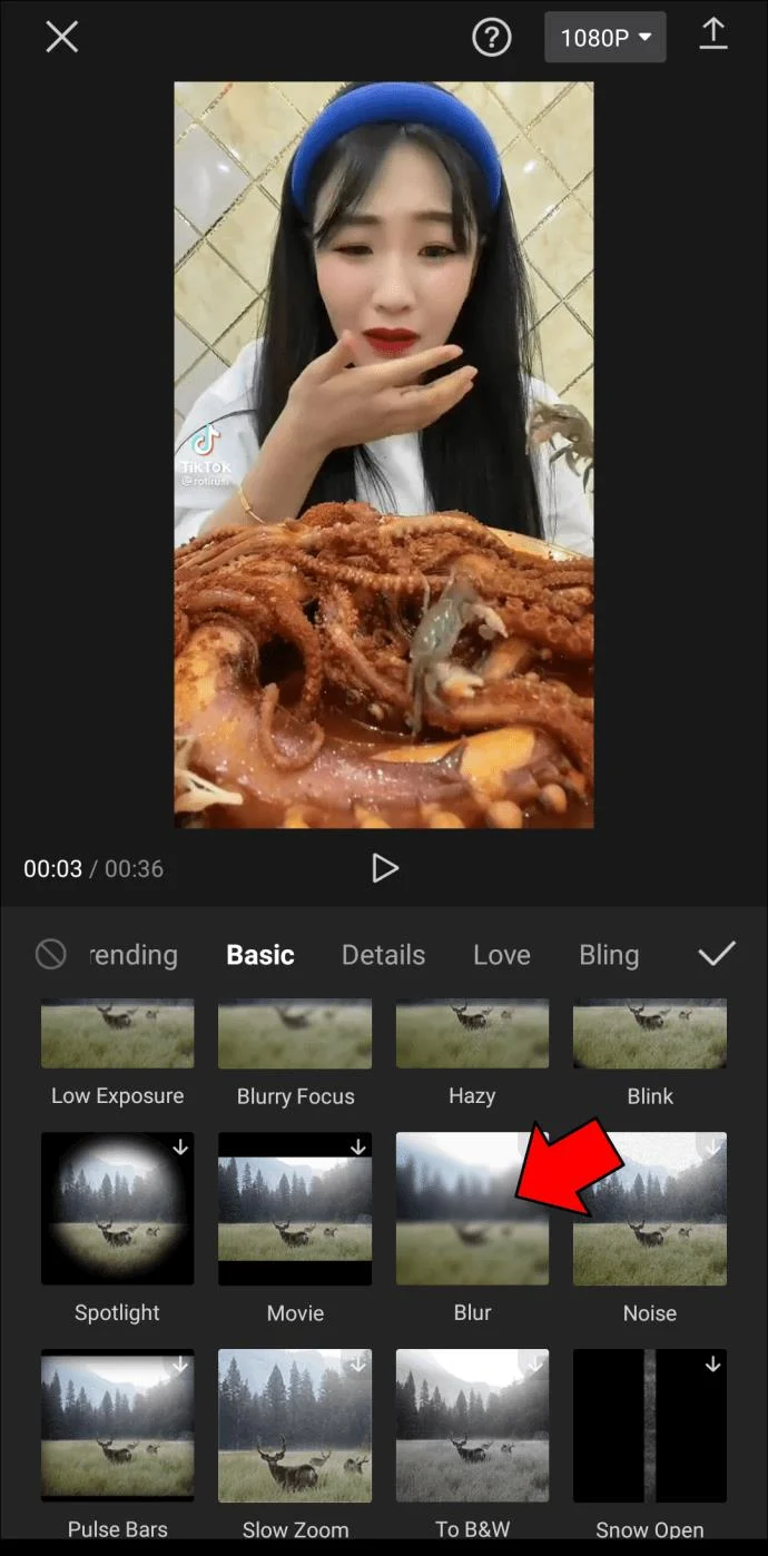 CapCut에서 사진 또는 비디오에 흐림 효과를 추가하는 방법