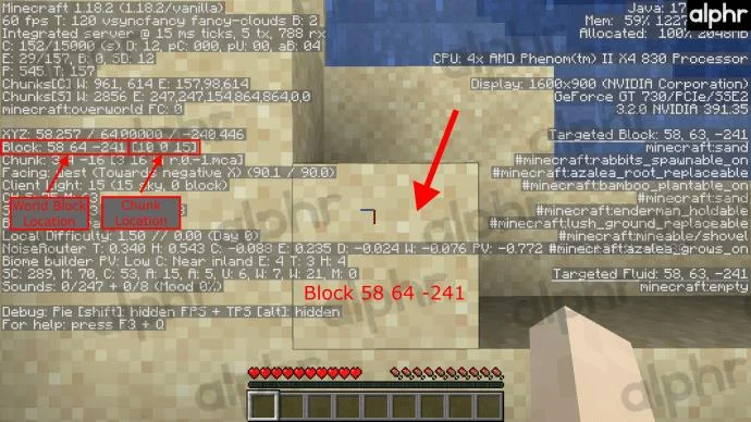 نحوه مشاهده مختصات در Minecraft
