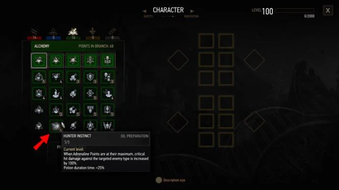 نحوه استفاده از آدرنالین در The Witcher 3: