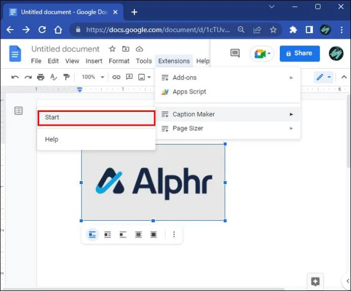 چگونه در Google Docs به تصاویر زیرنویس اضافه کنیم