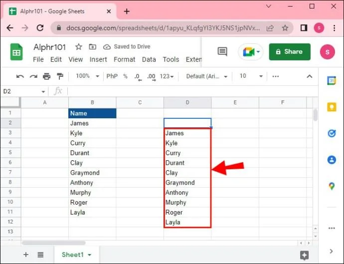 Jak liczyć unikalne wartości w Arkuszach Google