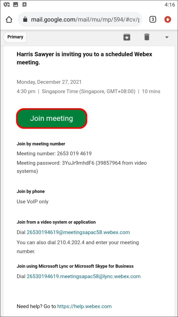 Cara Bergabung Rapat Di WebEx Dari PC Atau Perangkat Seluler