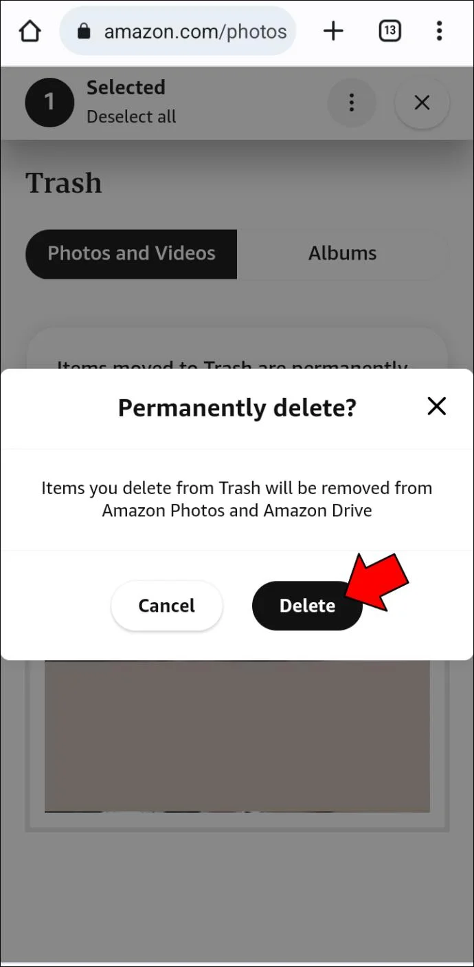 Cara Mengosongkan Sampah Di Foto Amazon