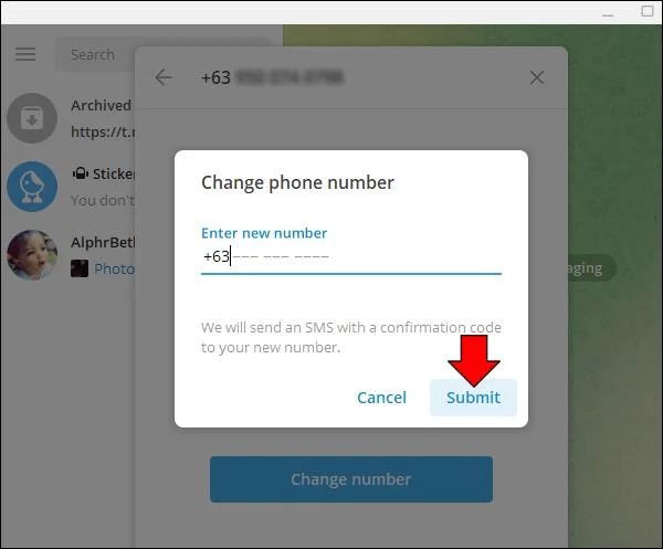 टेलीग्राम में अपना नंबर कैसे बदलें