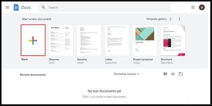 Come creare due colonne in Google Docs