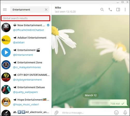 نحوه یافتن گروه در تلگرام