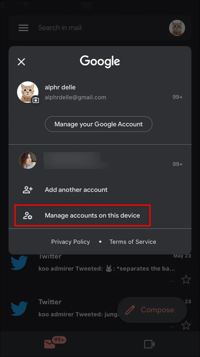 Cómo cerrar sesión en la aplicación Gmail