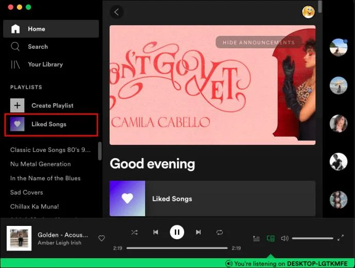 نحوه حذف آهنگ های لایک شده در برنامه Spotify