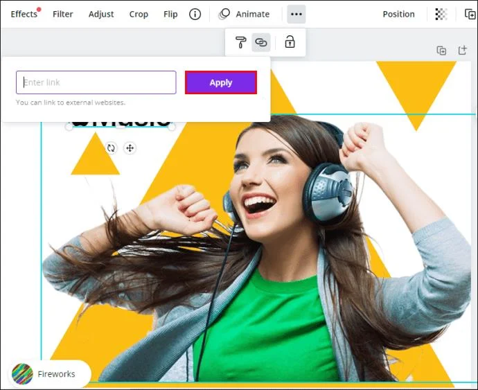 कैनवा में लिंक कैसे जोड़ें