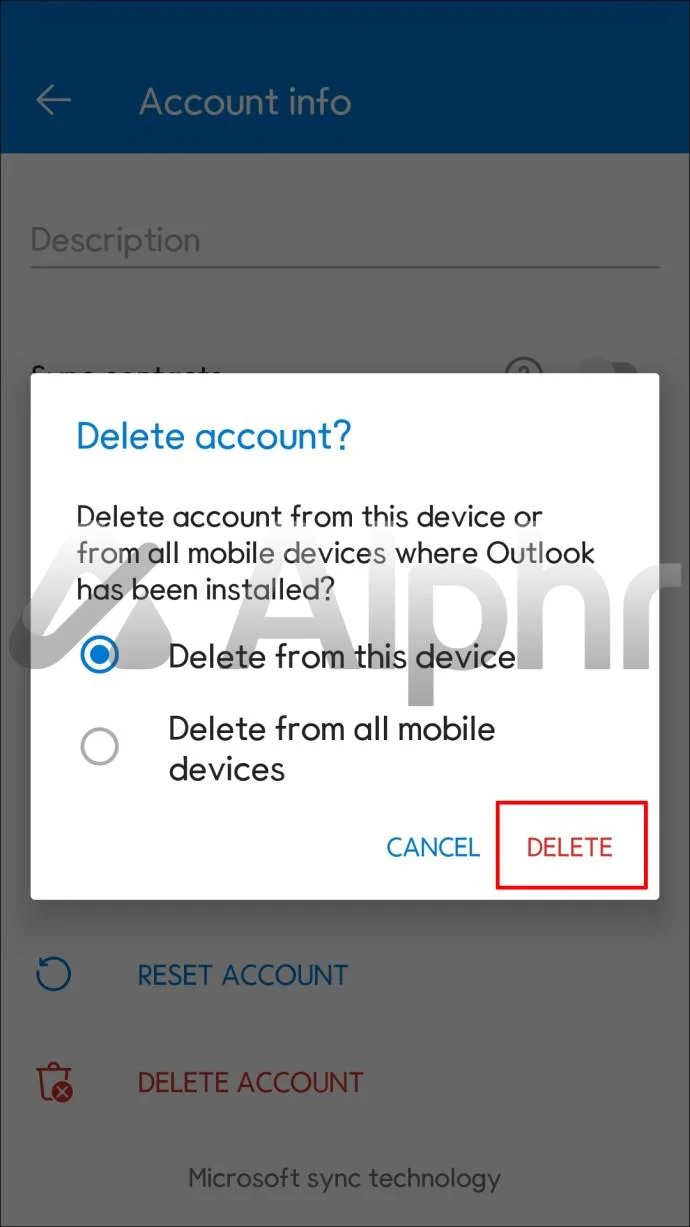 چگونه یک حساب کاربری را از Outlook حذف کنیم