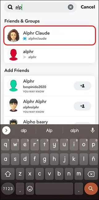 نحوه حذف دوستان در اسنپ چت