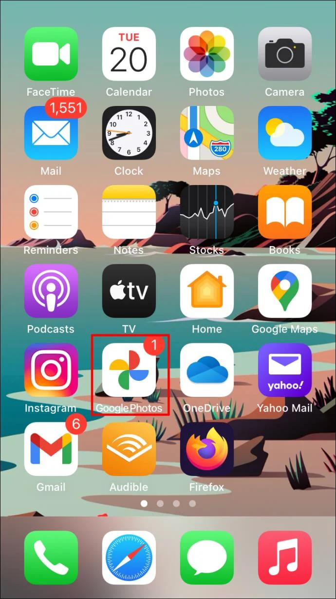 Google Foto's op iPhone