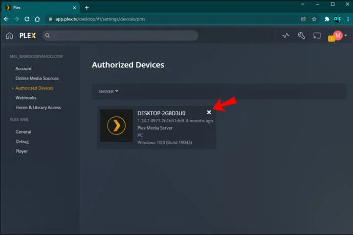 چگونه یک سرور Plex را حذف کنیم