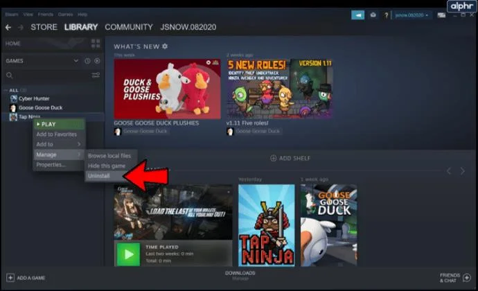 چگونه یک بازی Steam را حذف کنیم