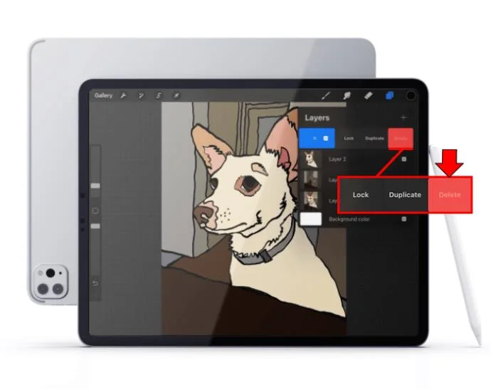 Como selecionar várias camadas no Procreate
