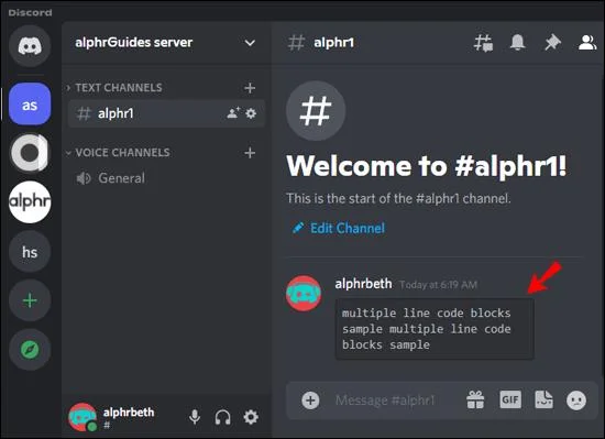 Como usar blocos de código no Discord