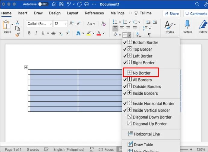 Come creare una tabella invisibile in Word