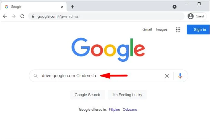 Pesquisar no Google Drive
