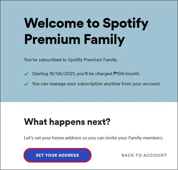 نحوه اضافه کردن حساب موجود به خانواده Spotify