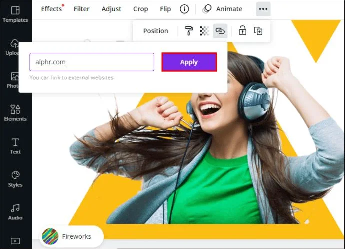 कैनवा में लिंक कैसे जोड़ें