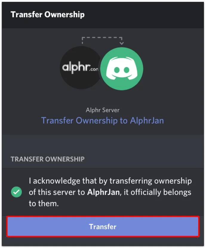نحوه انتقال مالکیت سرور Discord