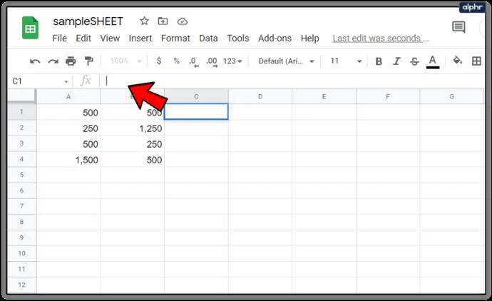 نحوه اعمال فرمول ها برای کل ستون ها در Google Sheets