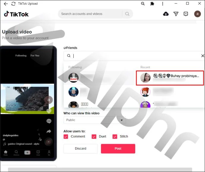 چگونه یک نفر را در TikTok تگ کنیم