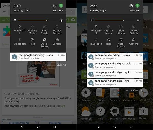 نحوه نصب فروشگاه Google Play در تبلت آمازون Fire