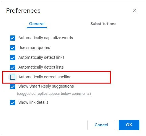 نحوه غیرفعال کردن تصحیح خودکار در Google Docs