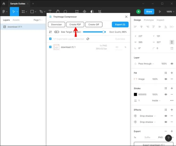 نحوه صادرات طرح به PDF در Figma