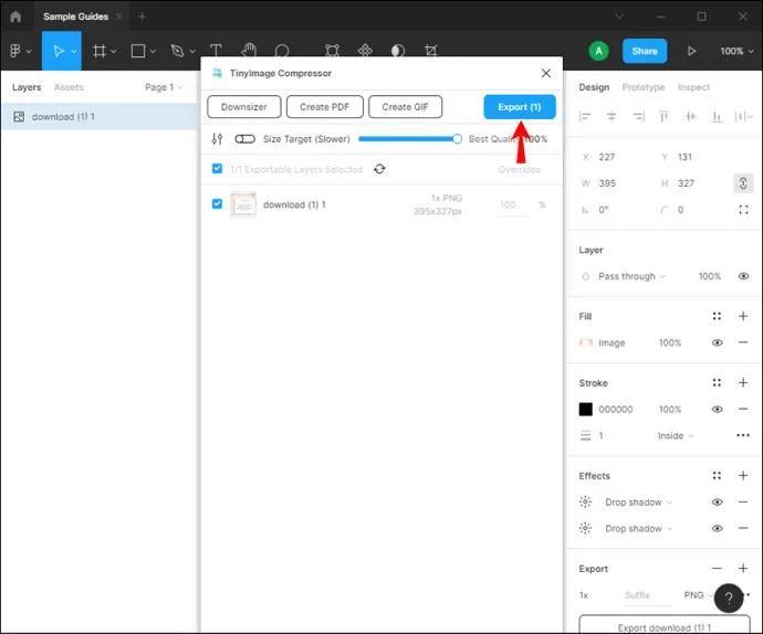 نحوه صادرات طرح به PDF در Figma