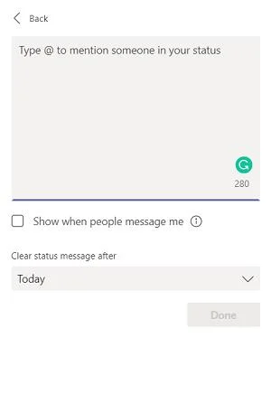 Microsoft Teams のステータスを変更する方法