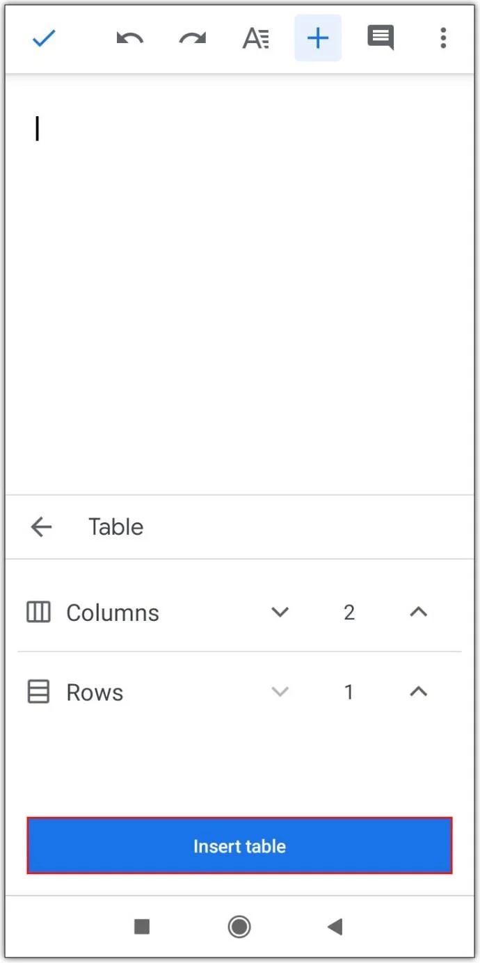 Come creare due colonne in Google Docs