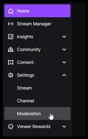 نحوه ایجاد لیست سیاه و ممنوع کردن کلمات در چت Twitch