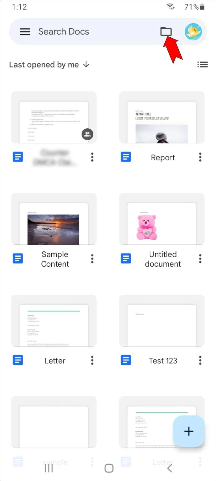 نحوه باز کردن یک فایل DOCX با Google Docs