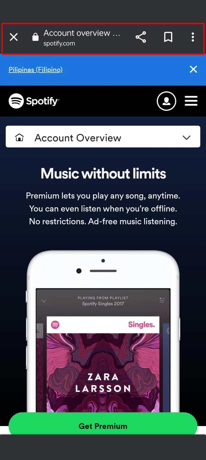نحوه تغییر رمز عبور به حساب Spotify