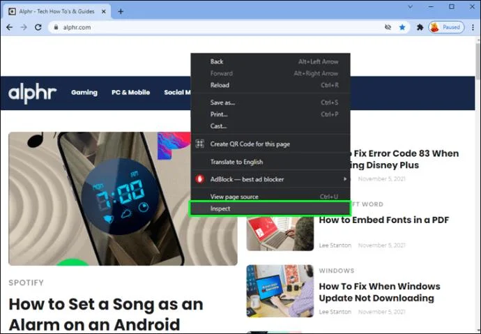 Cómo ver la versión móvil de un sitio web en una PC Cómo ver la versión móvil de un sitio web en una PC