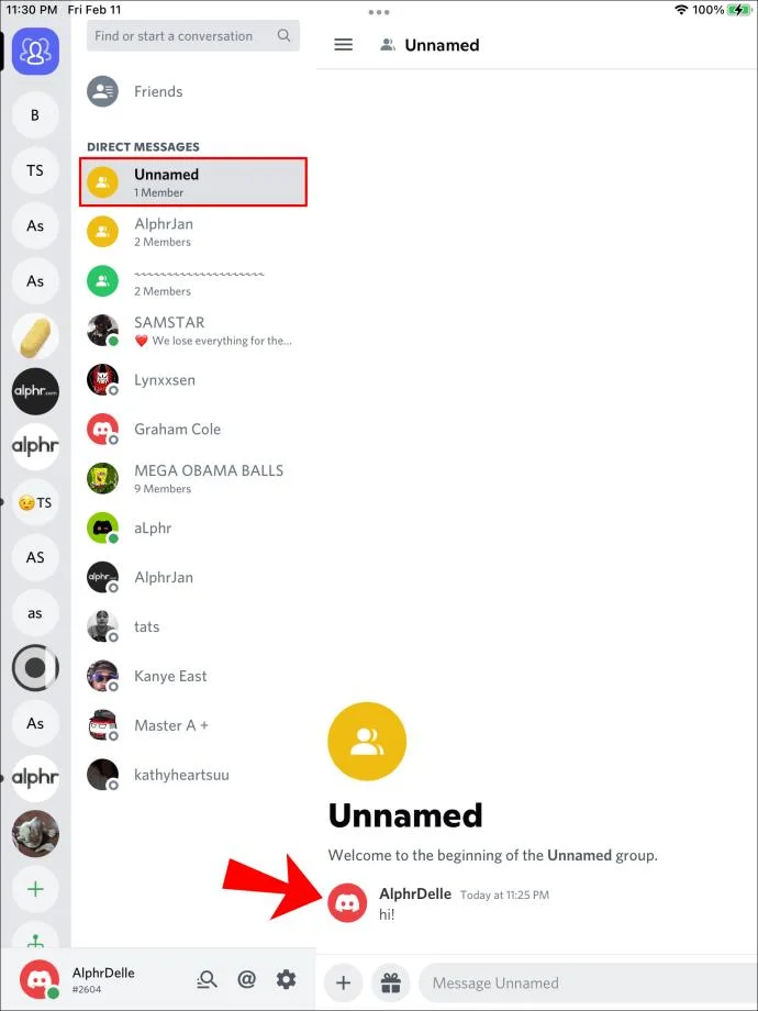 نحوه ارسال پیام به خود در Discord