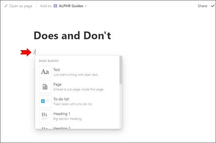 نحوه ایجاد یک پوشه در Notion