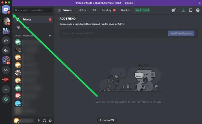 نحوه ارسال درخواست دوستی در Discord